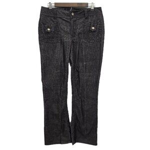 Lane Bryant Womens 14 Brown Corduroy Pants Straight Leg Pockets Retro Y2K Vibe